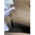 Hermes Kelly Retourne 28 Handmade Bag In Taupe Clemence Leather Hermes Kelly Retourne 28 Handmade Bag In Taupe Clemence Leather