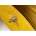 Hermes Lindy Mini Bag In Yellow Clemence Leather GHW Hermes Lindy Mini Bag In Yellow Clemence Leather GHW