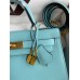 Hermes Kelly Sellier 28 Handmade Bag In Blue Atoll Epsom Calfskin Hermes Kelly Sellier 28 Handmade Bag In Blue Atoll Epsom Calfskin