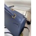 Hermes Kelly Sellier 28 Handmade Bag In Blue Saphir Epsom Calfskin