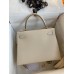 Hermes Kelly Sellier 28 Handmade Bag In Craie Epsom Calfskin Hermes Kelly Sellier 28 Handmade Bag In Craie Epsom Calfskin