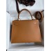 Hermes Kelly Sellier 28 Handmade Bag In Gold Epsom Calfskin Hermes Kelly Sellier 28 Handmade Bag In Gold Epsom Calfskin