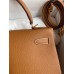 Hermes Kelly Sellier 28 Handmade Bag In Gold Epsom Calfskin Hermes Kelly Sellier 28 Handmade Bag In Gold Epsom Calfskin
