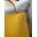 Hermes Kelly Sellier 28 Handmade Bag In Jaune Ambre Epsom Calfskin