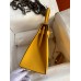 Hermes Kelly Sellier 28 Handmade Bag In Jaune Ambre Epsom Calfskin