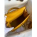 Hermes Kelly Sellier 28 Handmade Bag In Jaune Ambre Epsom Calfskin
