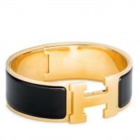 Hermes Black Enamel Clic Clac H PM Bracelet Hermes Black Enamel Clic Clac H PM Bracelet