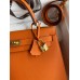 Hermes Kelly Sellier 28 Handmade Bag In Orange Epsom Calfskin Hermes Kelly Sellier 28 Handmade Bag In Orange Epsom Calfskin