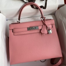 Hermes Kelly Sellier 28 Handmade Bag In Rose Confetti Epsom Calfskin Hermes Kelly Sellier 28 Handmade Bag In Rose Confetti Epsom Calfskin