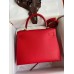 Hermes Kelly Sellier 28 Handmade Bag In Red Epsom Calfskin Hermes Kelly Sellier 28 Handmade Bag In Red Epsom Calfskin