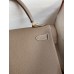 Hermes Kelly Sellier 28 Handmade Bag In Taupe Epsom Calfskin Hermes Kelly Sellier 28 Handmade Bag In Taupe Epsom Calfskin