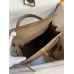 Hermes Kelly Sellier 28 Handmade Bag In Taupe Epsom Calfskin Hermes Kelly Sellier 28 Handmade Bag In Taupe Epsom Calfskin