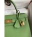 Hermes Kelly Sellier 28 Handmade Bag In Vert Criquet Epsom Calfskin Hermes Kelly Sellier 28 Handmade Bag In Vert Criquet Epsom Calfskin