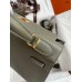 Hermes Kelly Sellier 28 Handmade Bag In Vert De Gris Epsom Calfskin