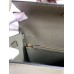 Hermes Kelly Sellier 28 Handmade Bag In Vert De Gris Epsom Calfskin