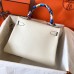 Hermes Kelly Retourne 28 Handmade Bag In Craie Swift Calfskin Hermes Kelly Retourne 28 Handmade Bag In Craie Swift Calfskin