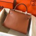 Hermes Kelly Retourne 28 Handmade Bag In Gold Swift Calfskin Hermes Kelly Retourne 28 Handmade Bag In Gold Swift Calfskin