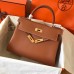 Hermes Kelly Retourne 28 Handmade Bag In Gold Swift Calfskin Hermes Kelly Retourne 28 Handmade Bag In Gold Swift Calfskin