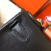 Hermes Kelly Retourne 28 Handmade Bag In Black Swift Calfskin Hermes Kelly Retourne 28 Handmade Bag In Black Swift Calfskin