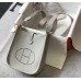Hermes Evelyne III TPM Bag In Pearl Grey Clemence Leather Hermes Evelyne III TPM Bag In Pearl Grey Clemence Leather