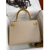 Hermes Kelly Sellier 32 Bicolor Bag in Trench and Yellow Epsom Calfskin Hermes Kelly Sellier 32 Bicolor Bag in Trench and Yellow Epsom Calfskin
