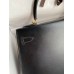 Hermes Kelly Sellier 32 Handmade Bag In Black Box Calfskin Hermes Kelly Sellier 32 Handmade Bag In Black Box Calfskin