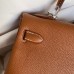 Hermes Kelly Retourne 32 Handmade Bag In Gold Clemence Leather Hermes Kelly Retourne 32 Handmade Bag In Gold Clemence Leather