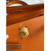 Hermes Kelly Sellier 32 Handmade Bag In Orange Epsom Calfskin Hermes Kelly Sellier 32 Handmade Bag In Orange Epsom Calfskin