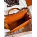 Hermes Kelly Sellier 32 Handmade Bag In Orange Epsom Calfskin Hermes Kelly Sellier 32 Handmade Bag In Orange Epsom Calfskin