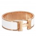 Hermes White Enamel Clic Clac H PM Bracelet Hermes White Enamel Clic Clac H PM Bracelet
