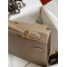 Hermes Kelly Sellier 32 Handmade Bag In Taupe Epsom Calfskin Hermes Kelly Sellier 32 Handmade Bag In Taupe Epsom Calfskin