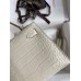 Hermes Kelly Mini II Sellier Handmade Bag In Beton Matte Alligator Leather Hermes Kelly Mini II Sellier Handmade Bag In Beton Matte Alligator Leather