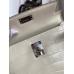Hermes Kelly Mini II Sellier Handmade Bag In Beton Matte Alligator Leather Hermes Kelly Mini II Sellier Handmade Bag In Beton Matte Alligator Leather