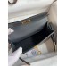 Hermes Kelly Mini II Sellier Handmade Bag In Graphite Matte Alligator Leather Hermes Kelly Mini II Sellier Handmade Bag In Graphite Matte Alligator Leather