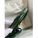 Hermes Kelly Mini II Sellier Handmade Bag In Malachite Shiny Alligator Leather