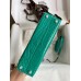Hermes Kelly Mini II Sellier Handmade Bag In Vert Jude Shiny Alligator Leather