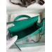 Hermes Kelly Mini II Sellier Handmade Bag In Vert Jude Shiny Alligator Leather