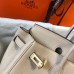 Hermes Birkin 25cm Bag In Beige Clemence Leather GHW Hermes Birkin 25cm Bag In Beige Clemence Leather GHW