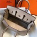 Hermes Birkin 25cm Bag In Beige Clemence Leather GHW Hermes Birkin 25cm Bag In Beige Clemence Leather GHW