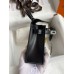 Hermes Kelly Mini II Sellier Handmade Bag In Black Box Calfskin Hermes Kelly Mini II Sellier Handmade Bag In Black Box Calfskin