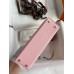 Hermes Kelly Mini II Sellier Handmade Bag In Rose Sakura Chevre Mysore Leather Hermes Kelly Mini II Sellier Handmade Bag In Rose Sakura Chevre Mysore Leather
