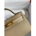 Hermes Kelly Mini II Sellier Handmade Bag In Trench Chevre Mysore Leather Hermes Kelly Mini II Sellier Handmade Bag In Trench Chevre Mysore Leather