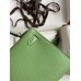 Hermes Kelly Mini II Sellier Handmade Bag In Vert Criquet Chevre Mysore Leather Hermes Kelly Mini II Sellier Handmade Bag In Vert Criquet Chevre Mysore Leather