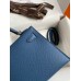 Hermes Kelly Mini II Sellier Handmade Bag In Blue Agate Epsom Calfskin Hermes Kelly Mini II Sellier Handmade Bag In Blue Agate Epsom Calfskin
