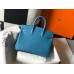 Hermes Birkin 25cm Bag In Blue Jean Clemence Leather GHW Hermes Birkin 25cm Bag In Blue Jean Clemence Leather GHW