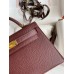 Hermes Kelly Mini II Sellier Handmade Bag In Bordeaux Epsom Calfskin Hermes Kelly Mini II Sellier Handmade Bag In Bordeaux Epsom Calfskin