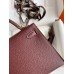 Hermes Kelly Mini II Sellier Handmade Bag In Bordeaux Epsom Calfskin Hermes Kelly Mini II Sellier Handmade Bag In Bordeaux Epsom Calfskin