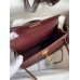 Hermes Kelly Mini II Sellier Handmade Bag In Bordeaux Epsom Calfskin Hermes Kelly Mini II Sellier Handmade Bag In Bordeaux Epsom Calfskin