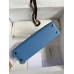 Hermes Kelly Mini II Sellier Handmade Bag In Blue Paradise Epsom Calfskin Hermes Kelly Mini II Sellier Handmade Bag In Blue Paradise Epsom Calfskin