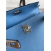 Hermes Kelly Mini II Sellier Handmade Bag In Blue Paradise Epsom Calfskin Hermes Kelly Mini II Sellier Handmade Bag In Blue Paradise Epsom Calfskin